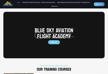 Screenshot of flightacademy.ge