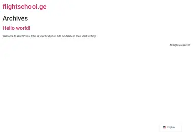 Screenshot of flightschool.ge