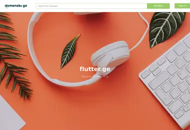 Screenshot of flutter.ge