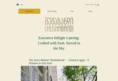 Screenshot of flyingshushabandi.ge
