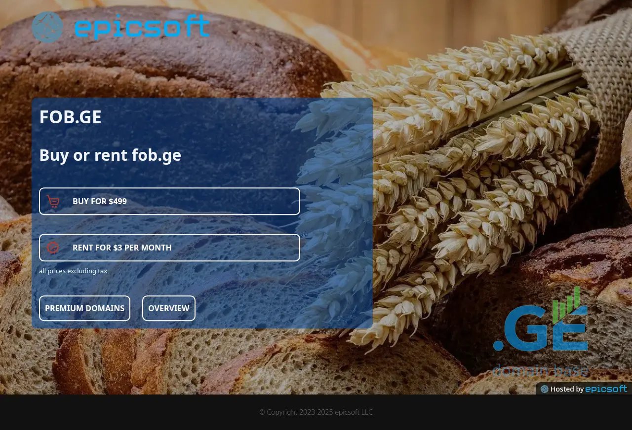 Screenshot of the site fob.ge