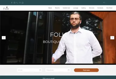 Screenshot of folkhotel.ge