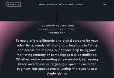 Screenshot of formulaads.ge