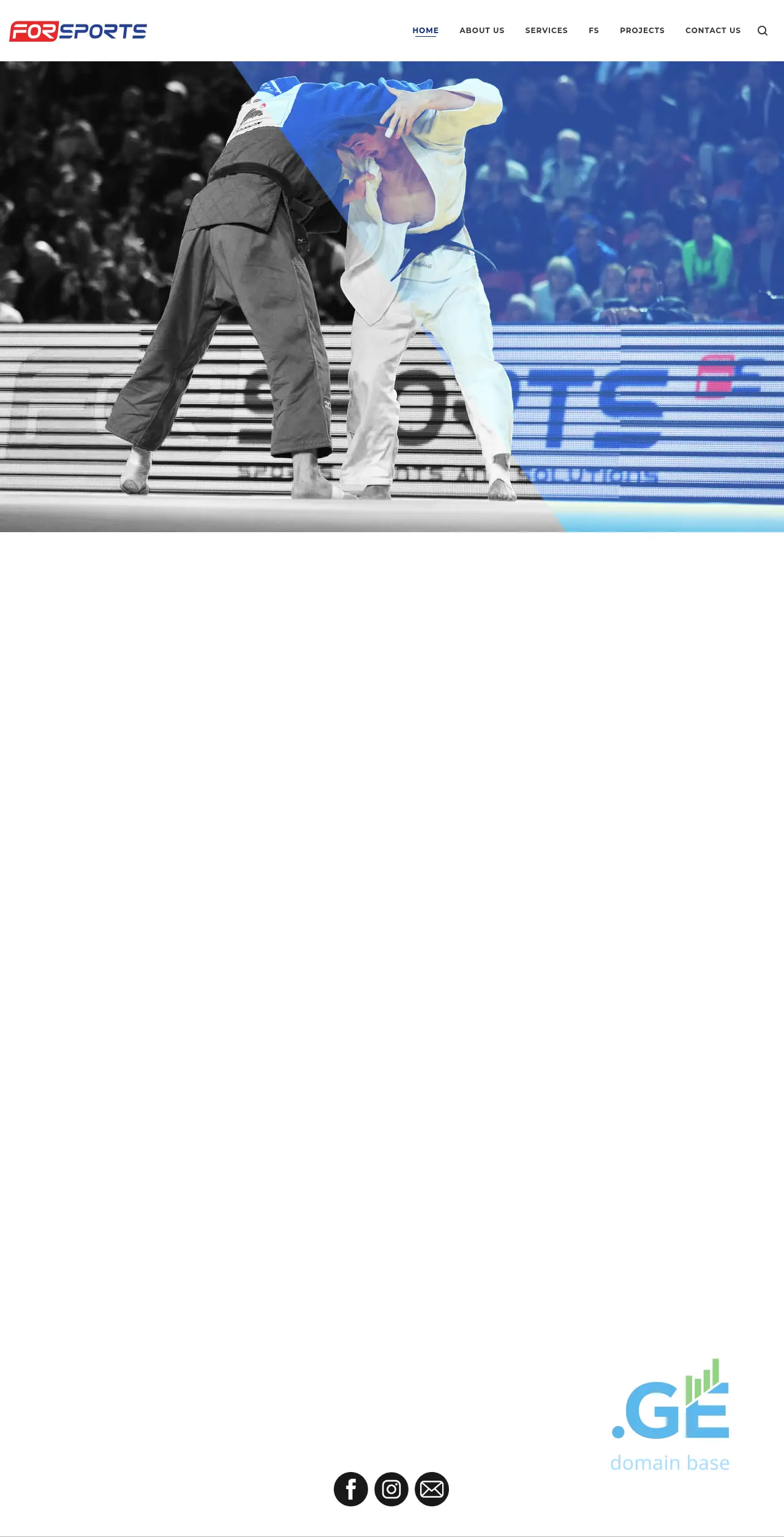Screenshot of the site forsports.ge