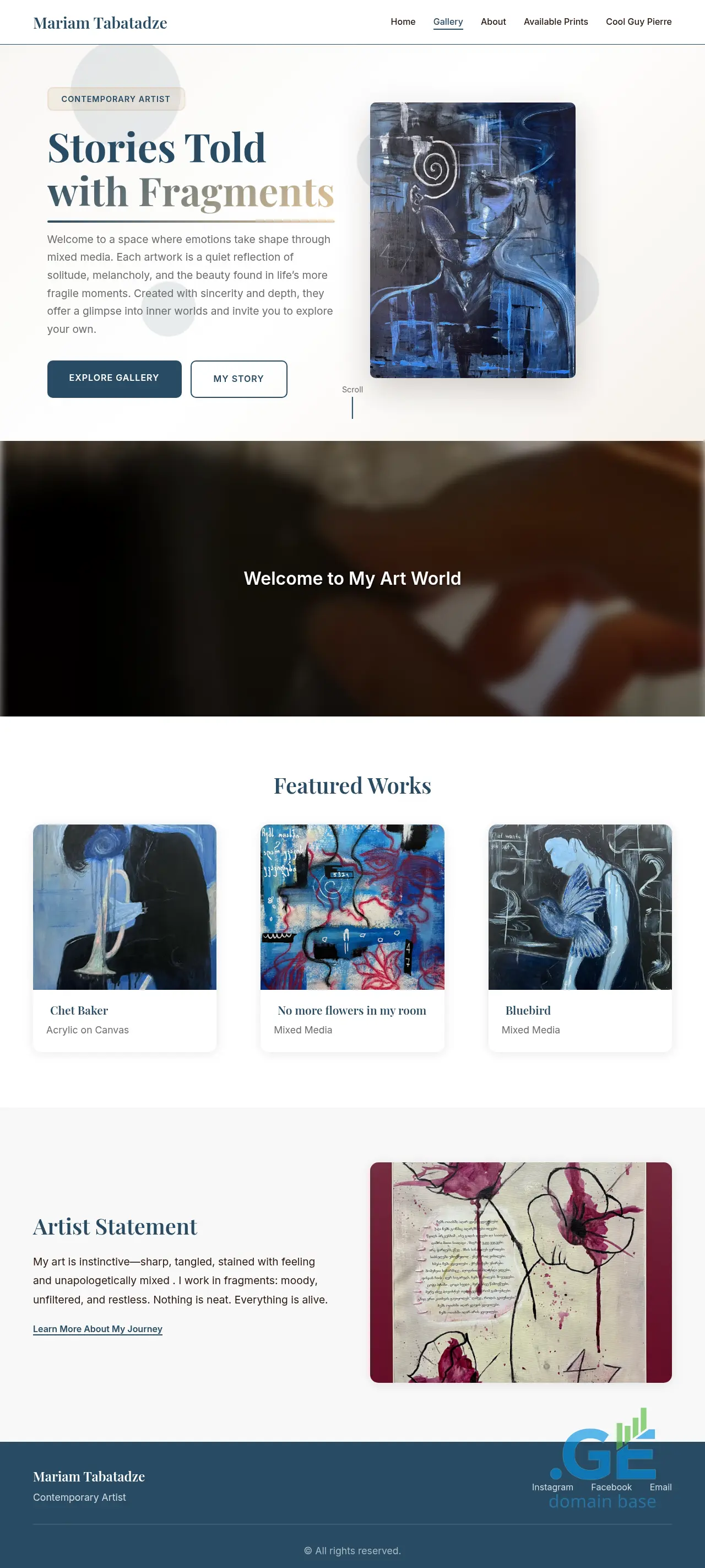 Screenshot of the site fortyseven.ge