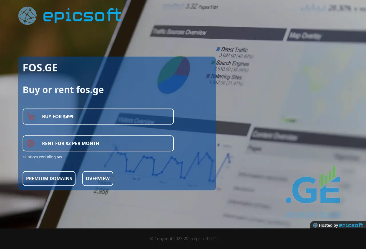 Screenshot of the site fos.ge