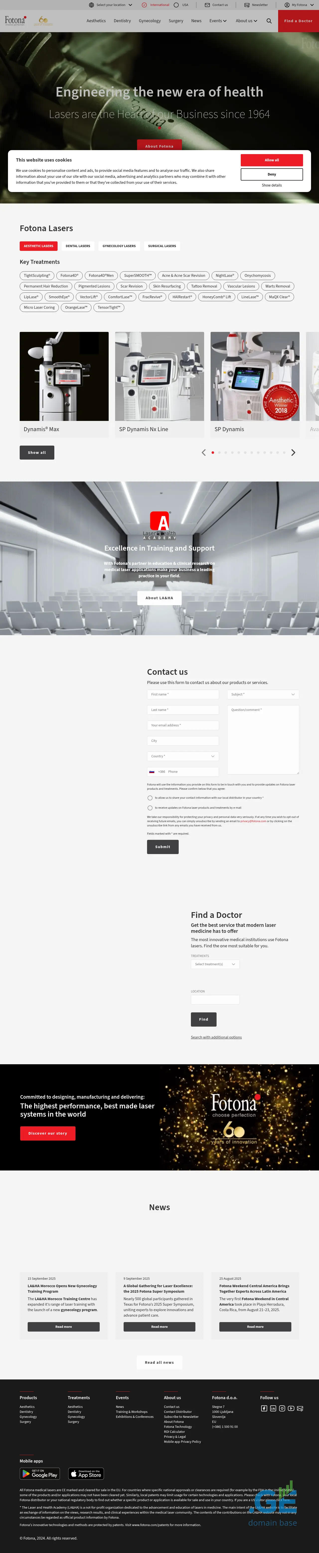Screenshot of the site fotona.ge
