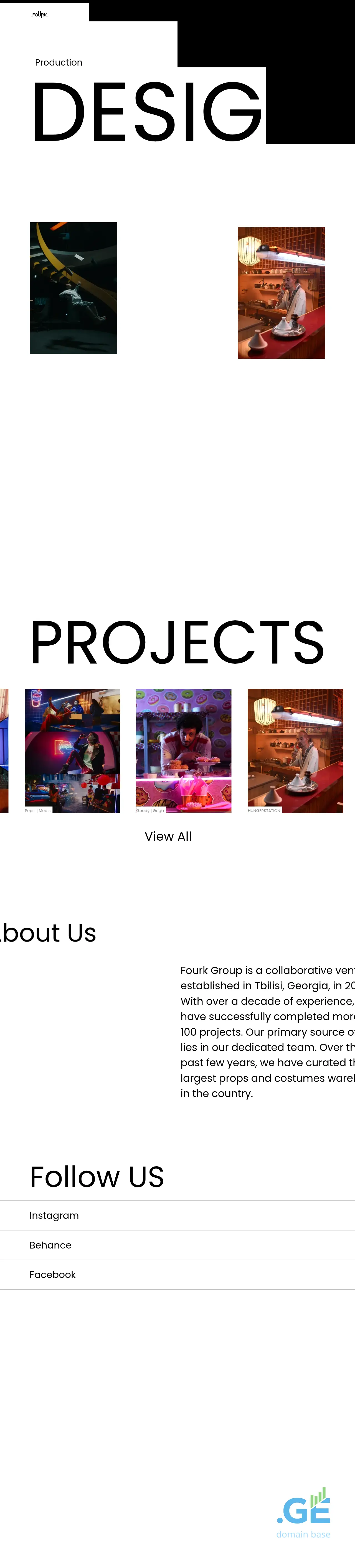Screenshot of the site fourk.ge