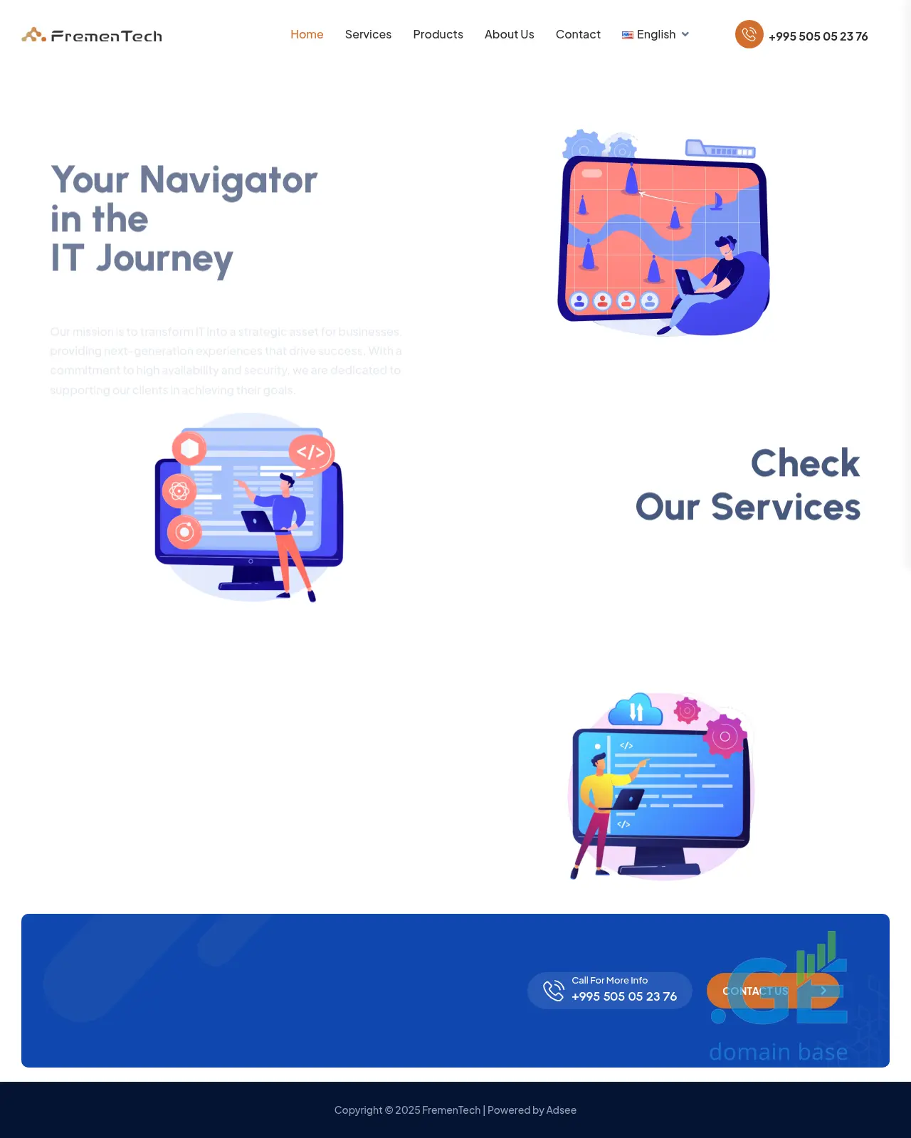 Screenshot of the site frementech.ge