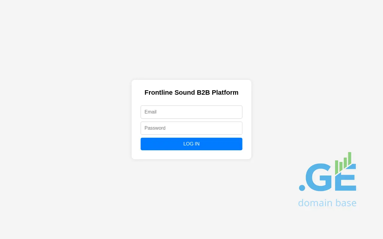 Screenshot of the site frontlinesound.ge