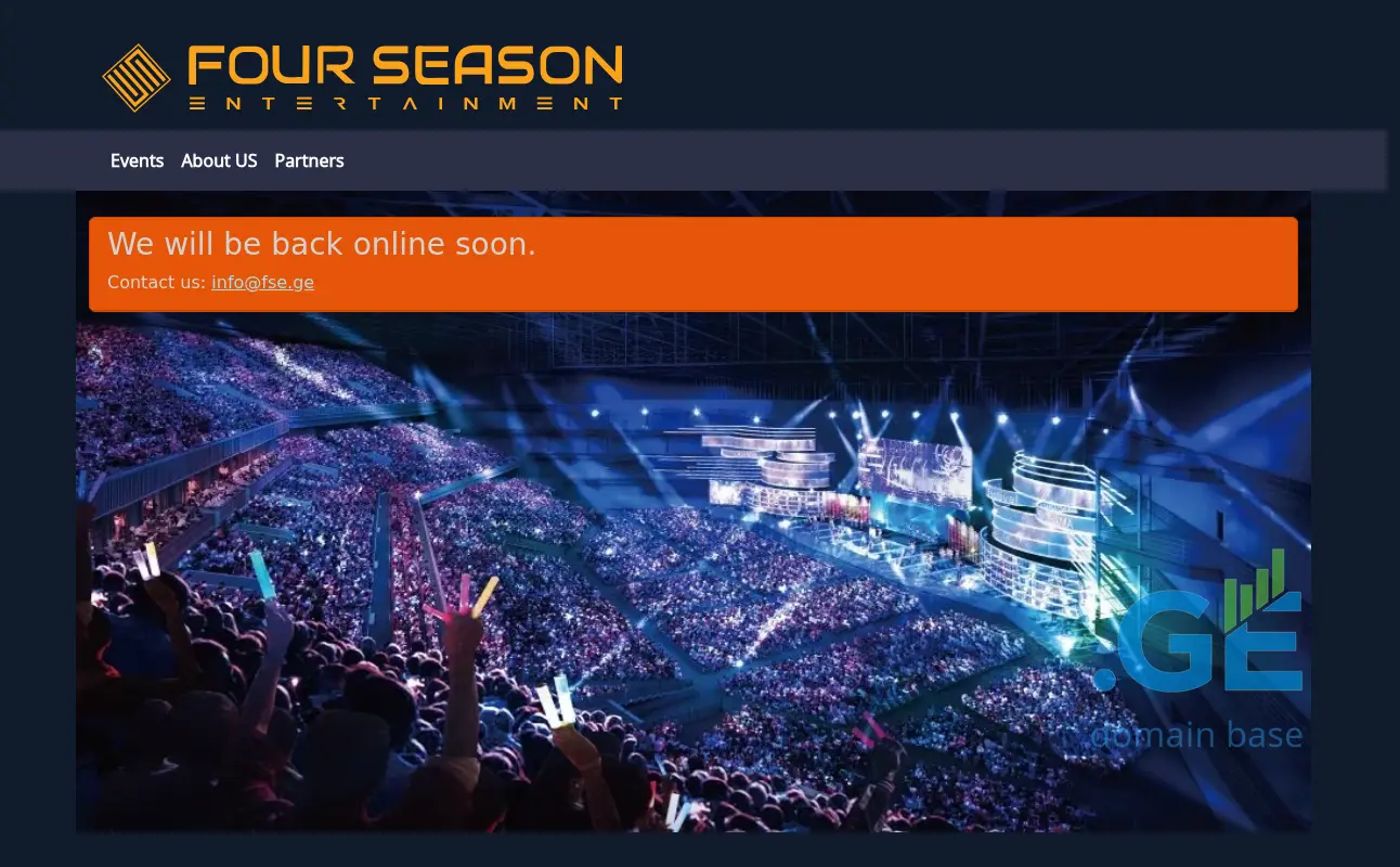 Screenshot of the site fse.ge