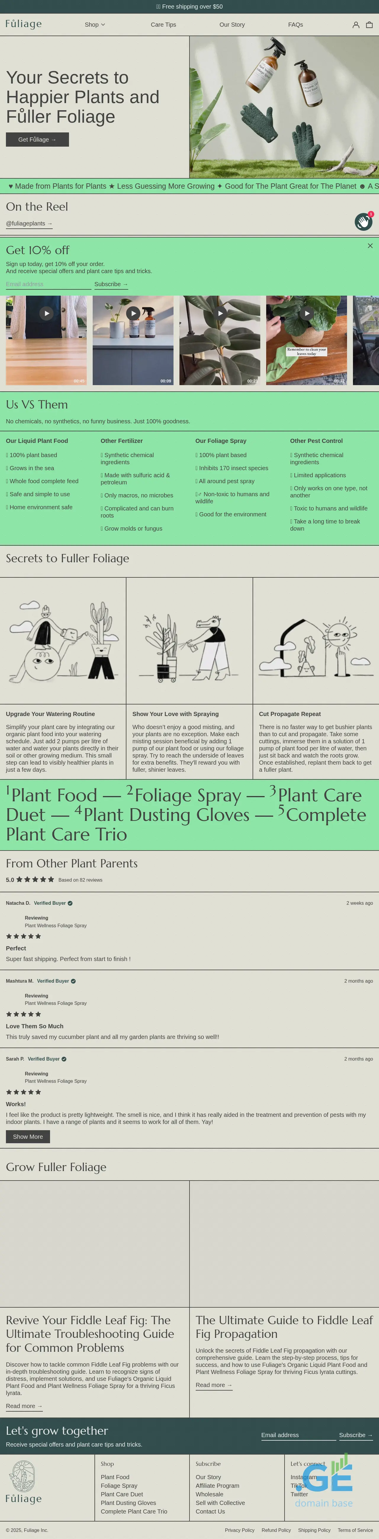 Screenshot of the site fulia.ge