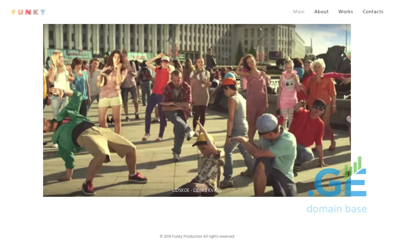 Screenshot of the site funky-production.ge