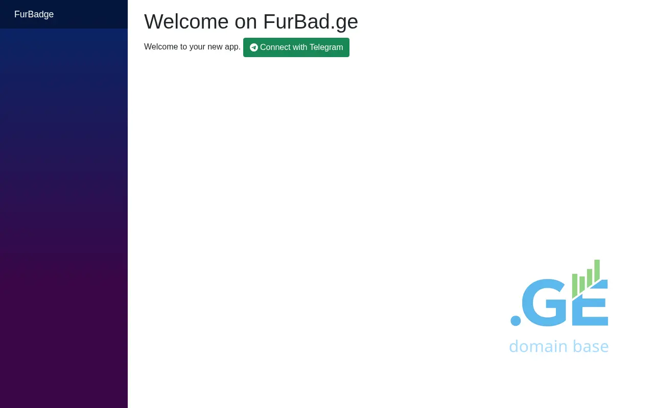 Screenshot of the site furbad.ge
