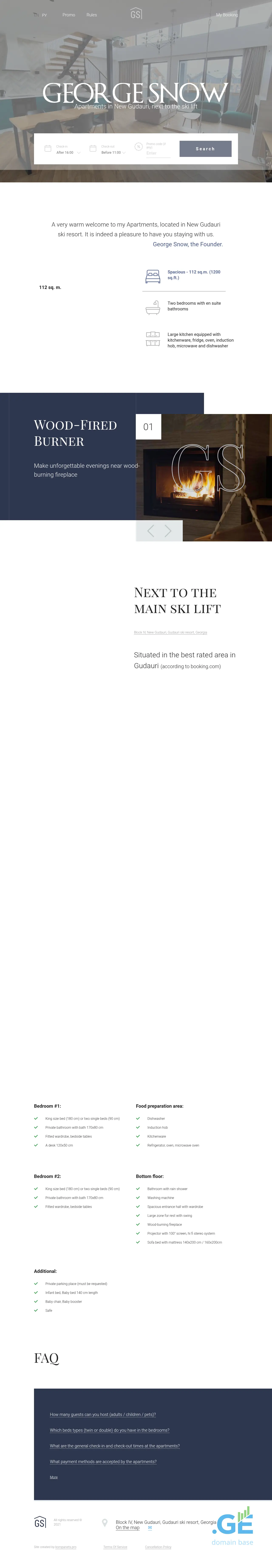 Screenshot of the site g-s.ge