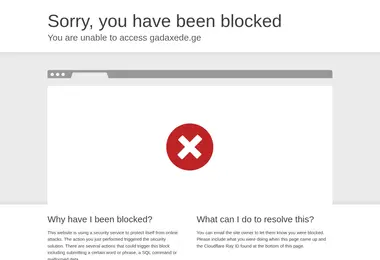 Screenshot of gadaxede.ge
