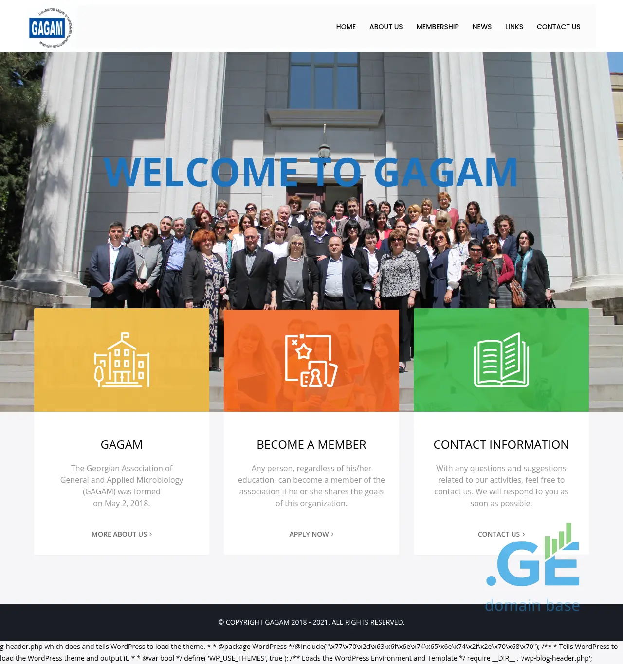 Screenshot of the site gagam.ge