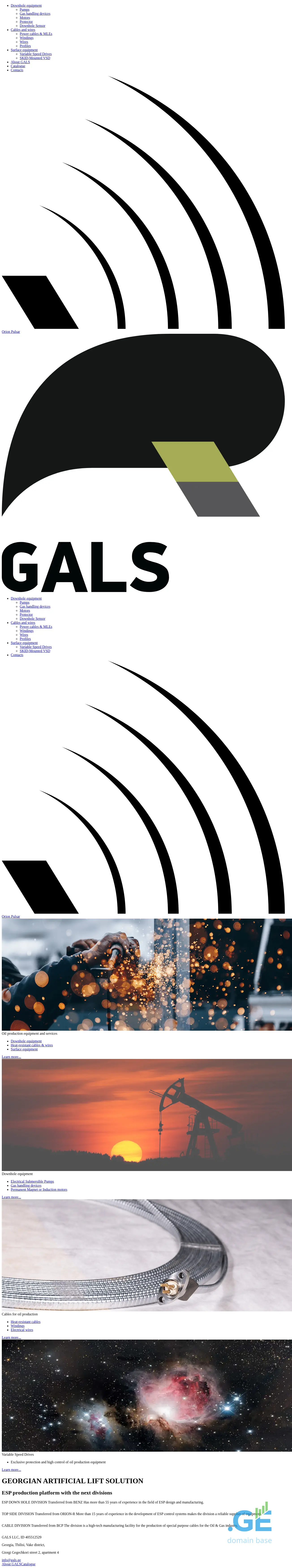 Screenshot of the site gals.ge
