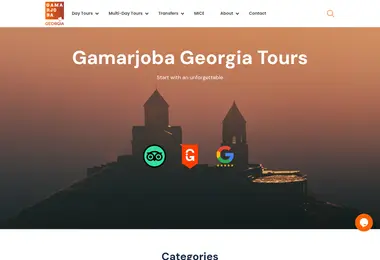 Screenshot of gamarjobageorgiatours.ge