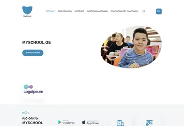 Screenshot of ganatleba.ge