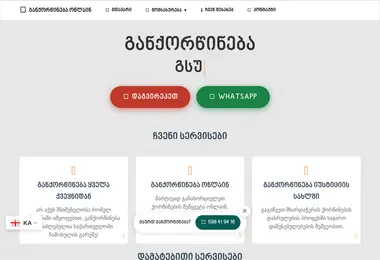 Screenshot of ganqorwinebaonlain.ge