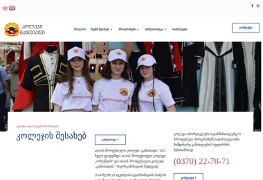 Screenshot of gantiadi.ge