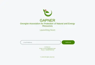 Screenshot of gapner.ge
