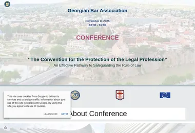 Screenshot of gbaconference2025.ge