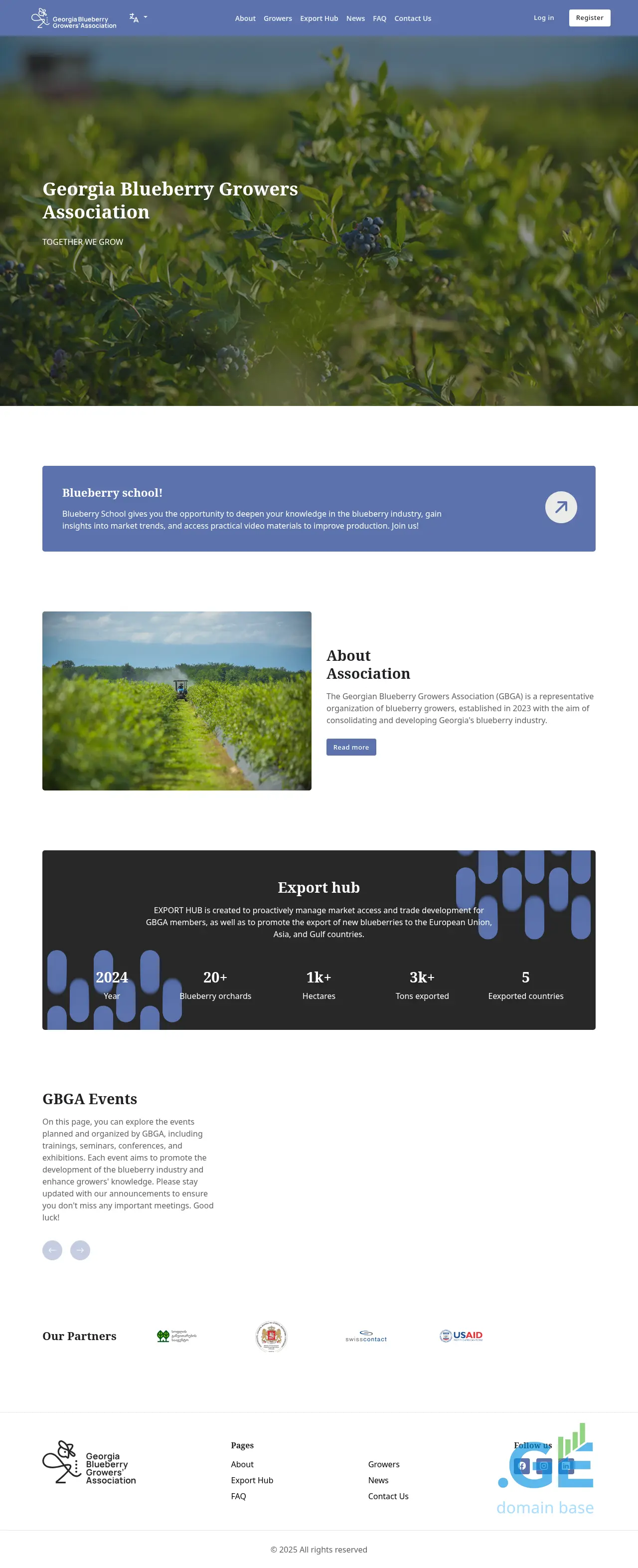 Screenshot of the site gbga.ge