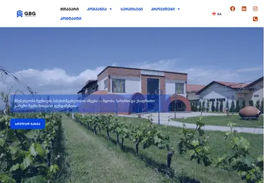 Screenshot of gbgconstruction.ge