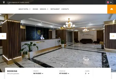 Screenshot of gelatiresidence.ge