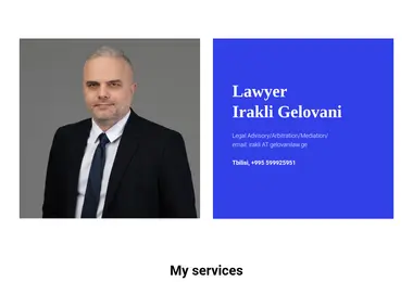 Screenshot of gelovanilaw.ge
