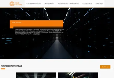Screenshot of geniosystems.ge