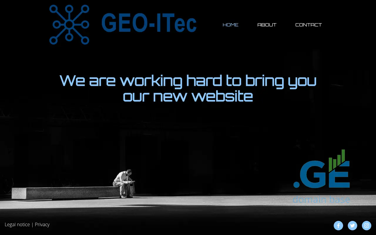 Screenshot of the site geo-itec.ge