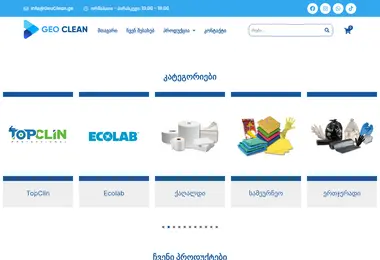 Screenshot of geoclean.ge
