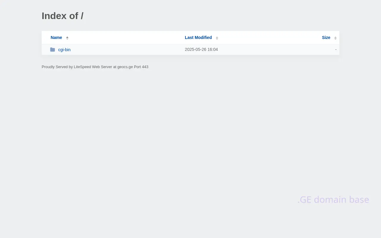 Screenshot of the site geocs.ge
