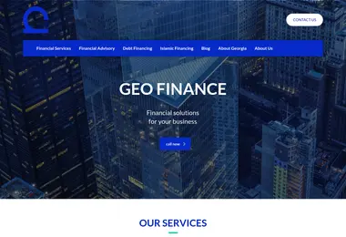 Screenshot of geofinance.ge