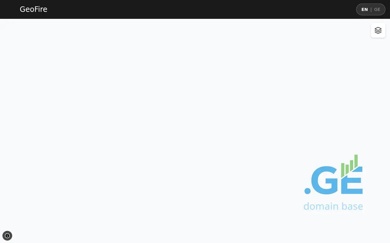 Screenshot of the site geofire.ge