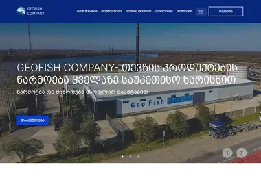 Screenshot of geofishcompany.ge