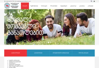 Screenshot of geoglobalacademy.ge