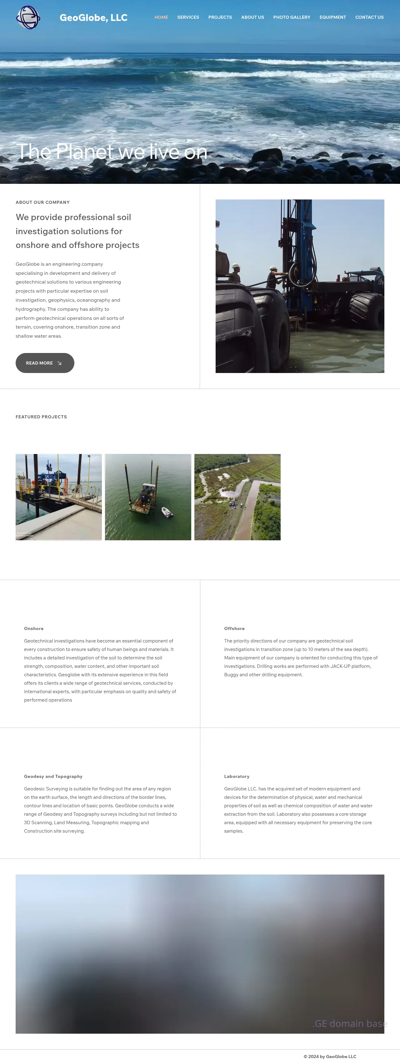 Screenshot of the site geoglobe.ge
