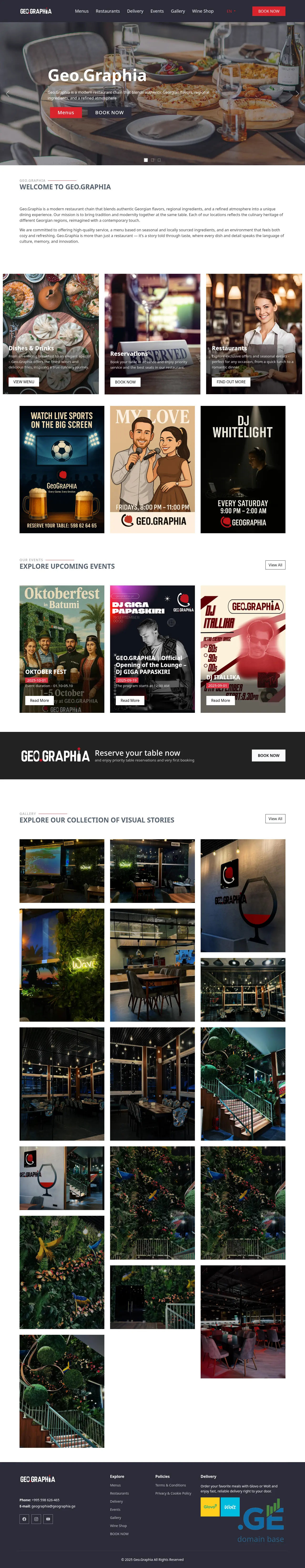 Screenshot of the site geographia.ge