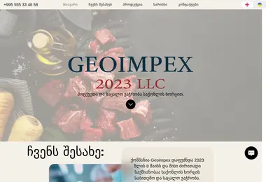 Screenshot of geoimpex.ge