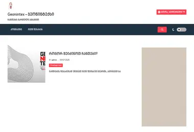 Screenshot of geonintex.ge