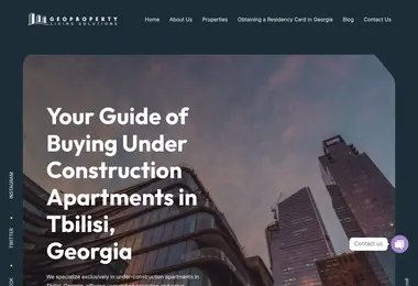 Screenshot of geoproperty.ge