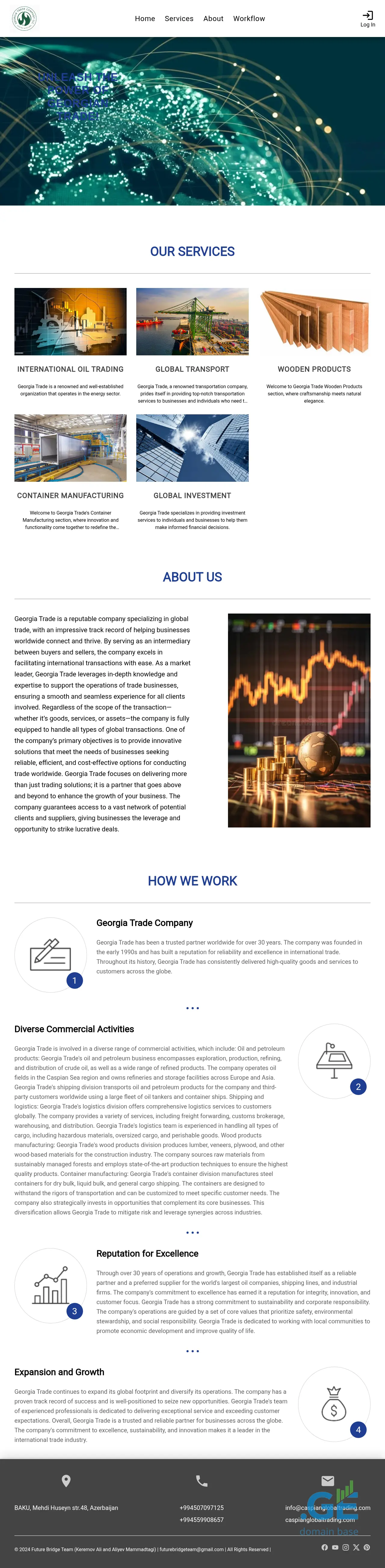 Screenshot of the site georgia-trade.ge