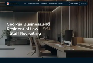 Screenshot of georgiabusinessandresidentiallawrecruiting.ge