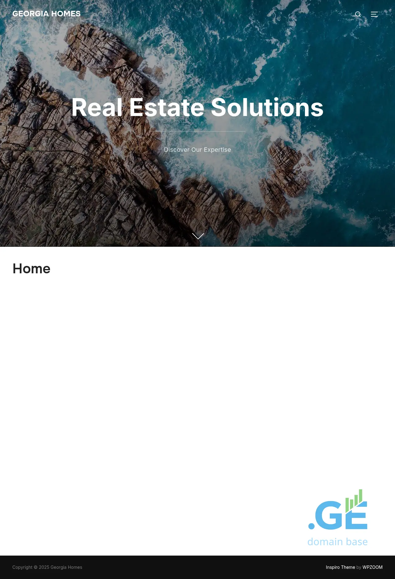 Screenshot of the site georgiahomes.ge