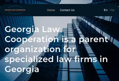 Screenshot of georgialawcooperation.ge