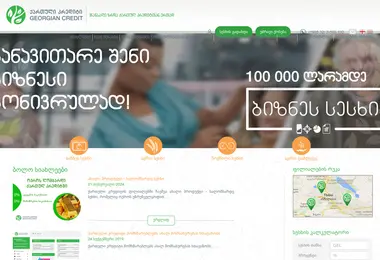 Screenshot of georgiancredit.ge